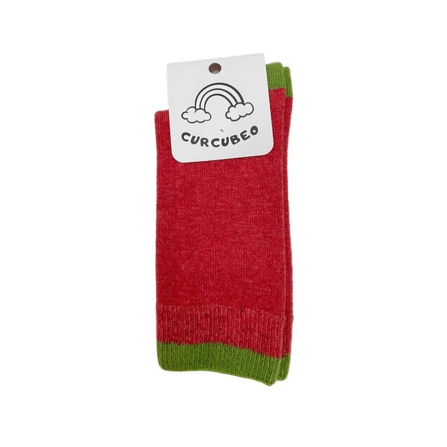 Liso coral con verde • Curcubeo Coral con verde